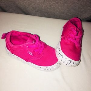 Pink glitter vans baby/toddler